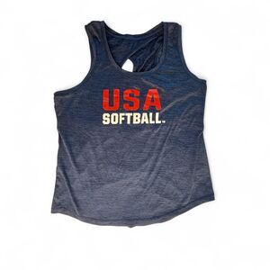 Evoshield USA Softball Women’s Navy Razorback Tank Top Size Medium